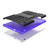 For Huawei MediaPad T3 10 Tire Texture Shockproof TPU+PC Protective Case with Holder(Purple)