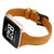For Fitbit Versa Crazy Horse Texture Genuine Leather  Watch Band(Light Brown)