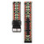 For Fitbit Versa Ethnic Style Genuine Leather  Watch Band(Colorful)