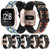 For Fitbit Versa Ethnic Style Genuine Leather  Watch Band(Colorful)