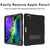 For iPad Pro 12.9 inch (2018/2020) Contrast Color Robot Shockproof Silicone + PC Protective Tablet Case with Holder(Black)