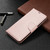 For Galaxy A51 Litchi Texture Pure Color Horizontal Flip PU Leather Case with Holder & Card Slots & Wallet & Lanyard(Rose Gold)