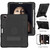 For iPad Pro 12.9 inch (2020) Contrast Color Robot Shockproof Silicone + PC Protective Tablet Case with Holder(Black)