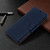 For Galaxy S20+ Litchi Texture Pure Color Horizontal Flip PU Leather Case with Holder & Card Slots & Wallet & Lanyard(Dark Blue)