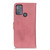 For Motorola Moto G50 KHAZNEH Cowhide Texture Horizontal Flip Leather Case with Holder & Card Slots & Wallet(Pink)