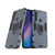 For Xiaomi Redmi Note 8T Shockproof PC + TPU Protective Case with Magnetic Ring Holder(Navy Blue)