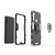 For Xiaomi Redmi Note 8T Shockproof PC + TPU Protective Case with Magnetic Ring Holder(Navy Blue)