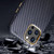 For iPhone 12 Pro Max Carbon Fiber Leather Texture Kevlar Anti-fall Phone Protective Case(Grey)