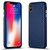 For iPhone X / XS Carbon Fiber Leather Texture Kevlar Anti-fall Phone Protective Case(Blue)