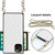 For iPhone 11 Pro Max Elegant Rhombic Pattern Microfiber Leather +TPU Shockproof Case with Crossbody Strap Chain (White)