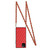 For iPhone 11 Pro Elegant Rhombic Pattern Microfiber Leather +TPU Shockproof Case with Crossbody Strap Chain (Red)