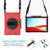 For Microsoft Surface Pro X / Pro X 2021 Shockproof Colorful Silicone + PC Protective Case with Holder & Hand Strap & Shoulder Strap & Pen Slot(Red)
