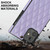 For iPhone 12 mini Elegant Rhombic Pattern Microfiber Leather +TPU Shockproof Case with Crossbody Strap Chain (Purple)