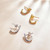 S925 Sterling Silver Christmas Cane Ear Studs Women Earrings(Silver) S925 Sterling Silver Christmas Cane Ear Studs Women Earrings(Silver)