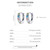 S925 Sterling Silver Shining Colorful Zircon Ear Buckle Women Earrings(Silver)