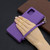For Galaxy A71 Litchi Texture Pure Color Horizontal Flip PU Leather Case with Holder & Card Slots & Wallet & Lanyard(Purple)