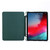 For iPad Pro 12.9 2022 / 2021 Multi-folding Horizontal Flip PU Leather + Shockproof Airbag TPU Tablet Case with Holder & Pen Slot & Wake-up / Sleep Function(Dark Blue)