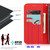 Litchi Genuine Leather Phone Case For iPhone 7 Plus / 8 Plus(Red)