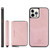 For iPhone 12 Pro Max JEEHOOD Magnetic Zipper Horizontal Flip Leather Case with Holder & Card Slot & Wallet(Pink)