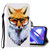 For Huawei Honor 9X 3D Colored Drawing Horizontal Flip PU Leather Case with Holder & Card Slots & Wallet(Fox)
