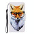 For Huawei Honor 9X 3D Colored Drawing Horizontal Flip PU Leather Case with Holder & Card Slots & Wallet(Fox)
