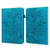Lace Flower Embossing Pattern Horizontal Flip Leather Case with Holder & Card Slots & Wallet & Photo Frame & Sleep / Wake-up Function For Amazon Kindle Fire HD 10 2019 / 2018 / 2017 / 2016(Blue)