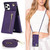 For iPhone 11 Pro Cross-body Zipper Square TPU+PU Back Cover Case with Holder & Card Slots & Wallet & Strap (Purple)