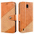 For Nokia C01 Plus Contrast Color Splicing Retro Texture Horizontal Flip PU Leather Case with Card Slots & Holder & Wallet(Brown)