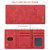 DG.MING M2 Series 3-Fold Multi Card Bag Back Cover Shockproof Case with Wallet & Holder Function For iPhone XS Max(Red)