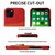 For iPhone 13 Fierre Shann Oil Wax Texture Genuine Leather Back Cover Case with 360 Degree Rotation Holder & Card Slot(Red)