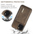 For iPhone 13 mini DG.MING M2 Series 3-Fold Card Bag Shockproof Case with Wallet & Holder Function (Coffee)