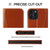For iPhone 13 mini Genuine Leather Horizontal Flip Leather Case with Holder & Card Slots & Wallet (Brown)