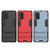 For Galaxy S20+ Shockproof PC + TPU Protective Case with Invisible Holder(Black)