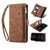Retro Frosted Horizontal Flip Leather Case with Holder & Card Slot & Wallet & Zipper Pocket & Lanyard For iPhone 11(Brown)