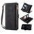 For Samsung Galaxy S21 FE 5G Retro Frosted Horizontal Flip Leather Case with Holder & Card Slot & Wallet & Zipper Pocket & Lanyard(Black)