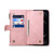 For iPhone XR Retro Frosted Horizontal Flip Leather Case with Holder & Card Slot & Wallet & Zipper Pocket & Lanyard(Rose Gold)