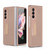 For Samsung Galaxy Z Fold3 5G GKK Ultra-thin Shockproof Leather Protective Case, with Holder(Gold)