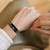 For Fitbit Inspire 2 / Inspire Oval Resin Watch Band(Black Flower)