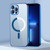 For iPhone 11 Pro Max Classic Electroplating Shockproof Magsafe Case (Blue)