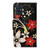 For Galaxy A51 3D Colored Drawing Horizontal Flip PU Leather Case with Holder & Card Slots & Wallet(Red Flower)