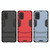 For Galaxy S20+ Shockproof PC + TPU Protective Case with Invisible Holder(Red)