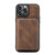 For iPhone 13 mini JEEHOOD Magnetic Zipper Horizontal Flip Leather Case with Holder & Card Slot & Wallet (Brown)