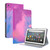 For Amazon Fire HD 8 2018/2017/2016/2015 Watercolor Pattern Skin Feel Magnetic Horizontal Flip PU Leather Case with Holder & Card Slots & Photo Frame(Purple Red)