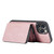 For iPhone 13 JEEHOOD Magnetic Zipper Horizontal Flip Leather Case with Holder & Card Slot & Wallet(Pink)