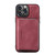 For iPhone 13 mini JEEHOOD Magnetic Zipper Horizontal Flip Leather Case with Holder & Card Slot & Wallet (Red)