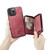 For iPhone 13 JEEHOOD Magnetic Zipper Horizontal Flip Leather Case with Holder & Card Slot & Wallet(Red)