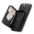 For iPhone 13 mini JEEHOOD Magnetic Zipper Horizontal Flip Leather Case with Holder & Card Slot & Wallet (Black)