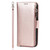For iPhone 13 mini Microfiber Zipper Horizontal Flip Leather Case with Holder & Card Slots & Wallet (Rose Gold)
