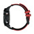 For Garmin Fenix 6 Two-color Silicone Strap Watch Band(Red Black)