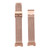 For Fitbit Charge 4 Double Insurance Buckle Milanese Watch Band(Rose Gold)